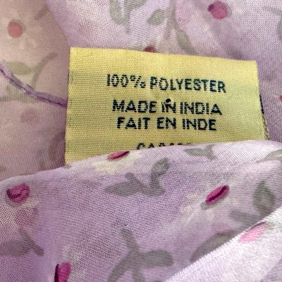 🧣 Vintage Stylish Garbo Purple Square Scarf 20" x 20" - Picture 4 of 11